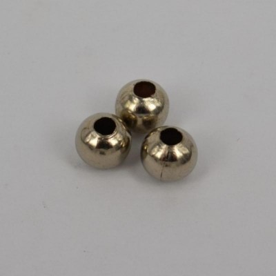 Μεταλλική Χάντρα Revolver 5mm Ασημί_MEREV5-DS